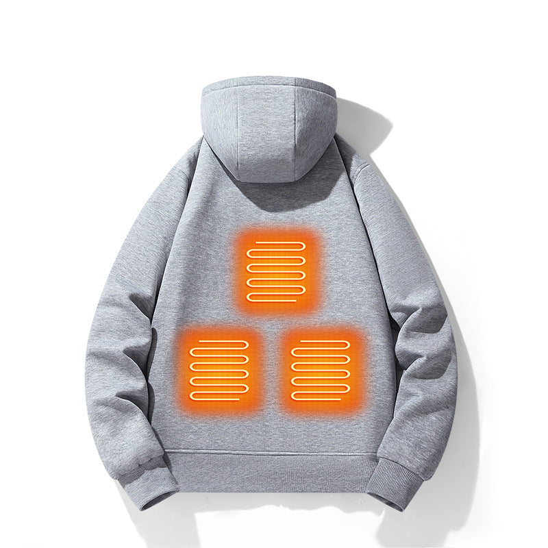 Smart hoodie with heating pads