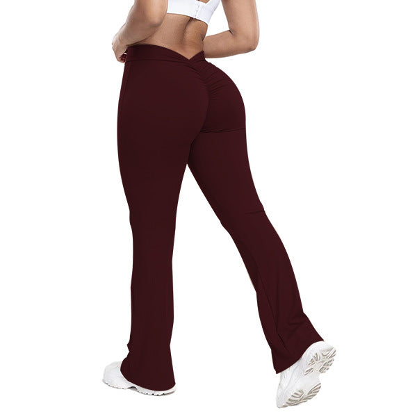 High waist wide leg yoga pants