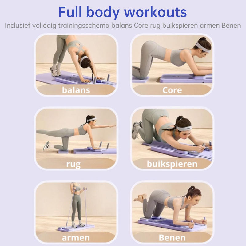 Multifunctional Slant Board - Abdominal & Core Trainer for Home Pilates