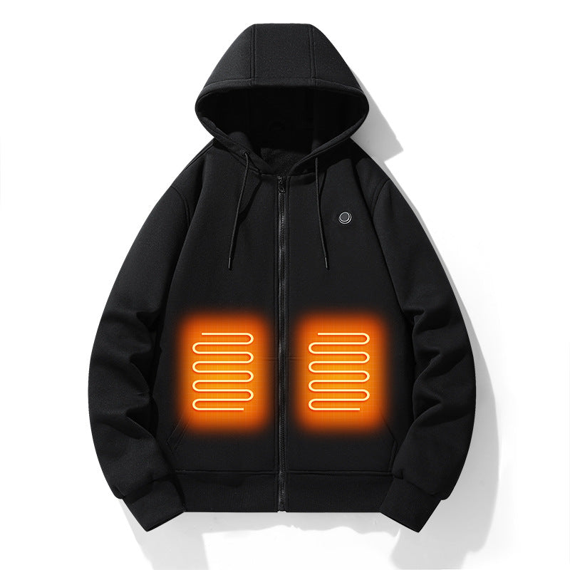 Smart hoodie with heating pads