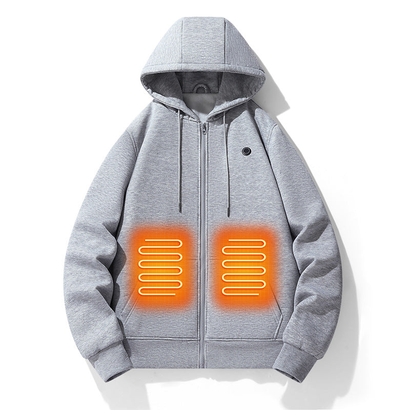 Smart hoodie with heating pads